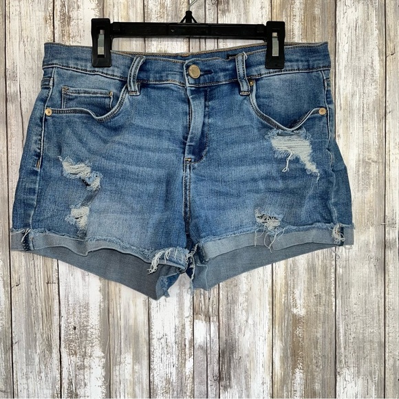 Blank NYC Pants - BlankNYC Fulton Distressed Rolled Jeans